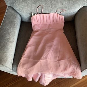 Pink Alfred Angelo formal dress for little girls.